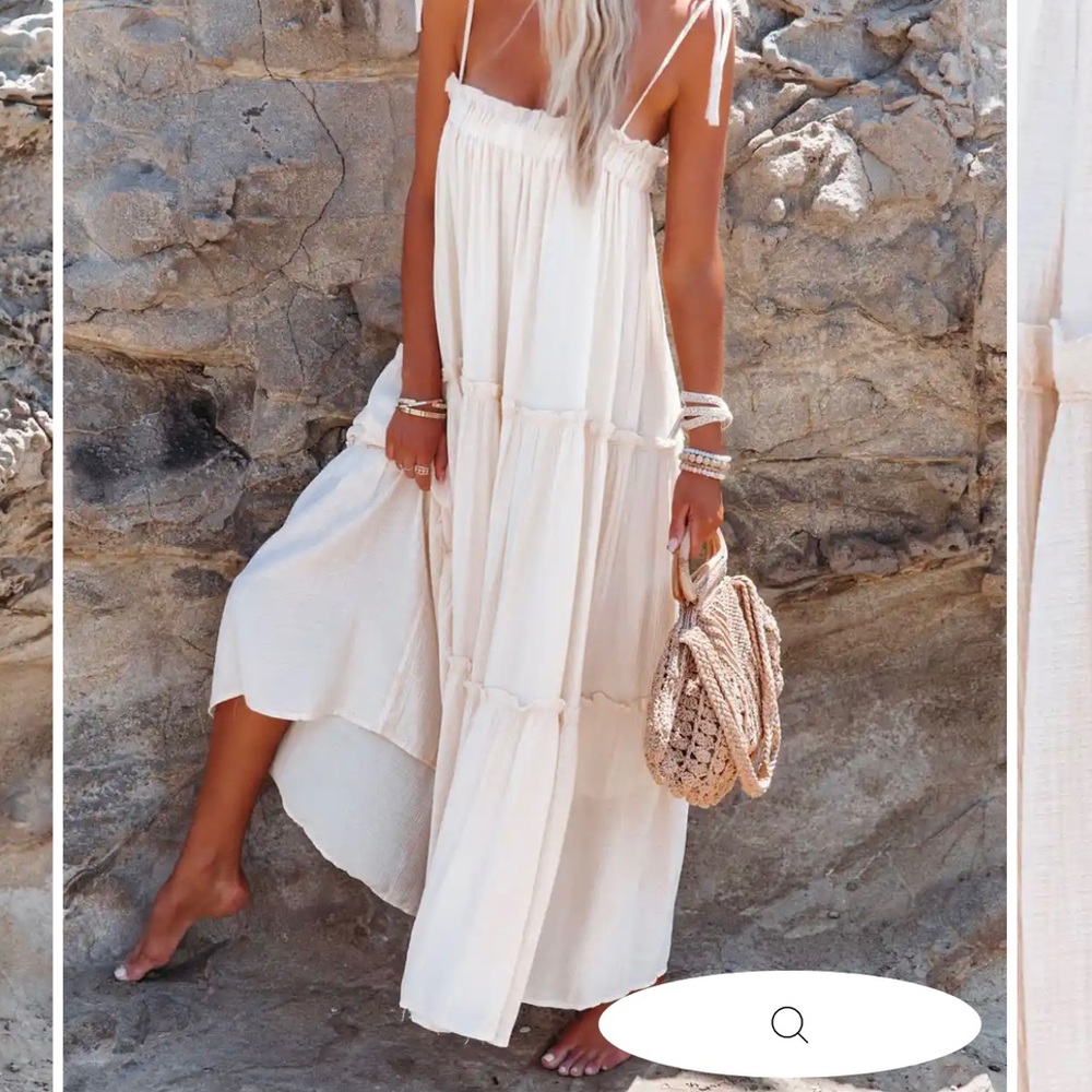 Catch the sun tiered midi dress!